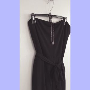 Classic Black Strapless Jumpsuit